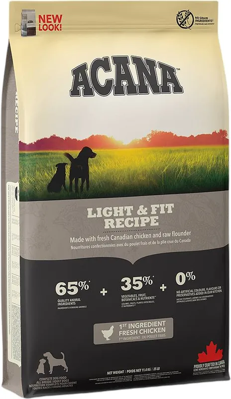 Acana Adult Light&Fit Karma dla psa 11.4kg Tani