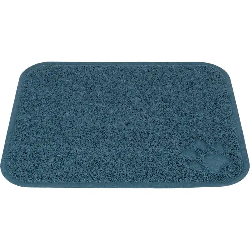 TRIXIE Mata pod kuwetę dla kota PVC 37 x 45 cm - niebieska Ostatnie sztuki