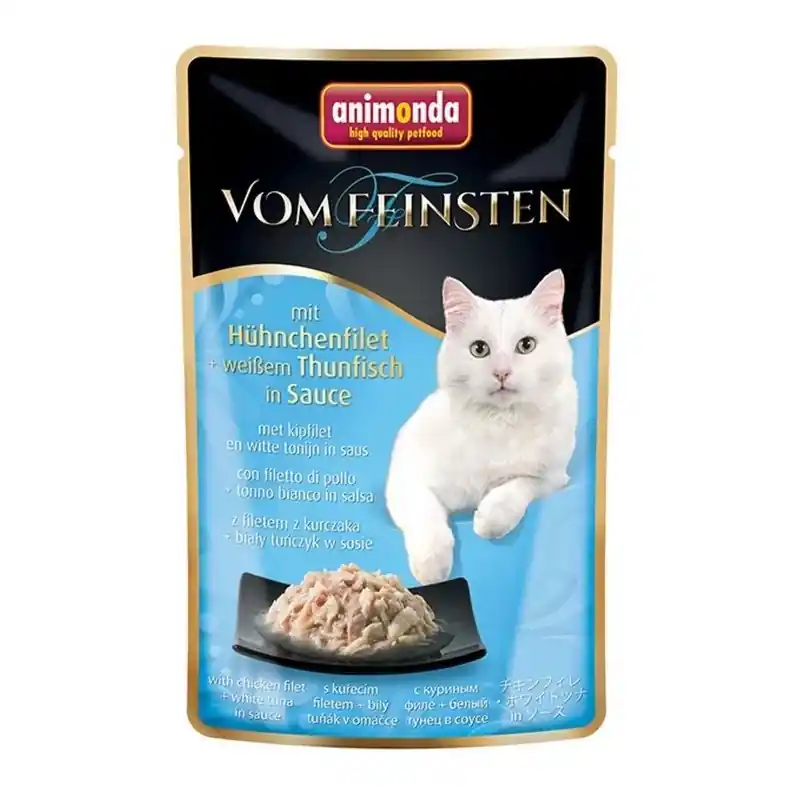 ANIMONDA Cat Vom Feinsten Adult z filetem kurczaka i tuńczykiem w sosie 50g (saszetka) Okazja
