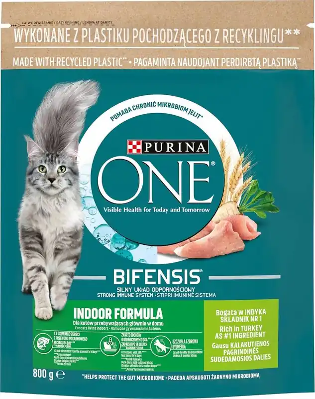 Purina ONE Cat Indoor Karma z indykiem dla kota 1.5kg Najlepsza cena
