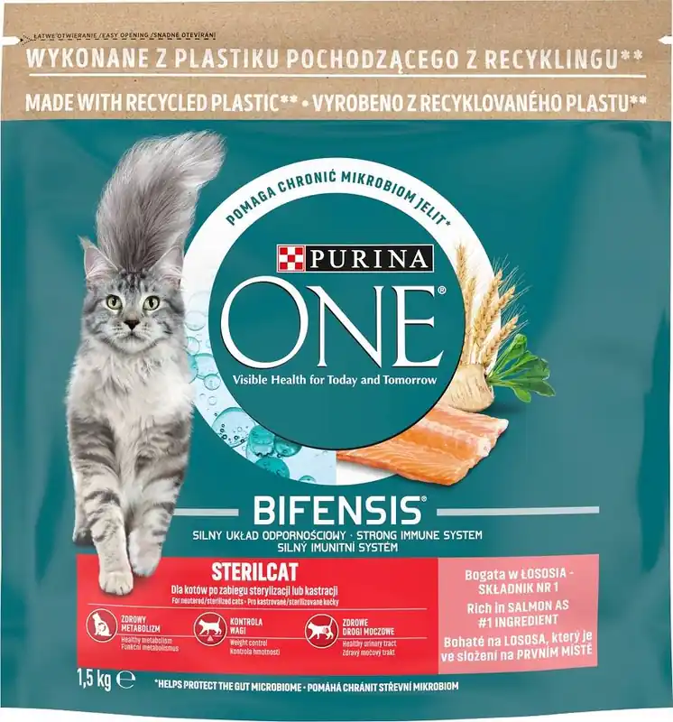 Kup online Purina ONE Cat Sterilcat Karma z łososiem dla kota 1.5kg