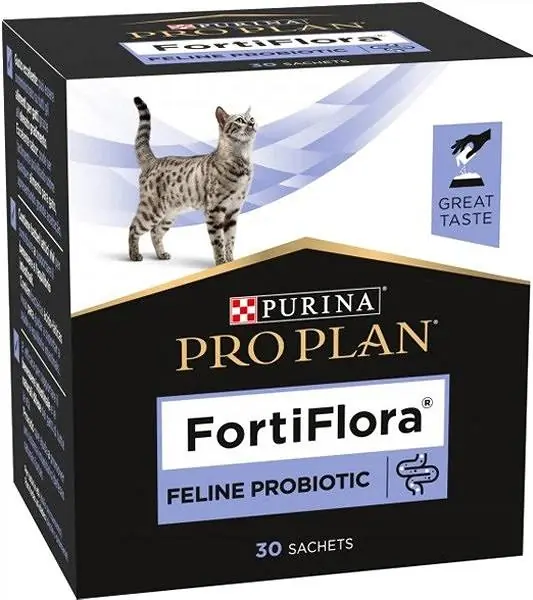 Purina Veterinary Diets FortiFlora Feline Probiotic Karma dla kota 30x1g Łatwy zwrot