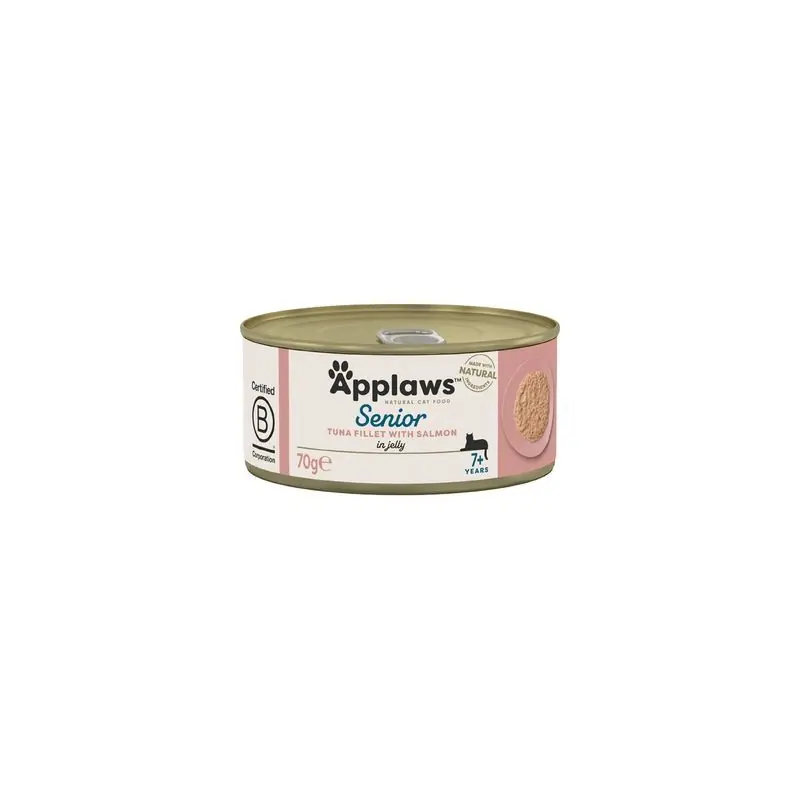 APPLAWS Cat Senior Tuńczyk z Łososiem Multipack 6x 70g (puszka) Taniej