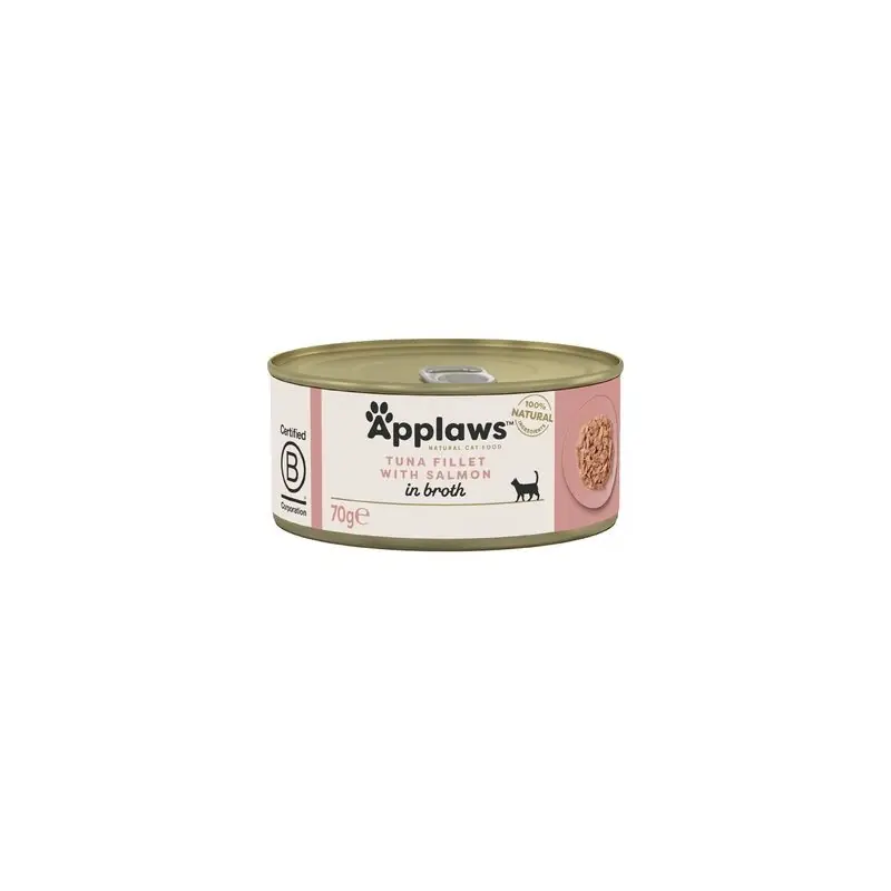 APPLAWS Cat Tuńczyk z łososiem w bulionie 70g (puszka) Ekspresowa dostawa