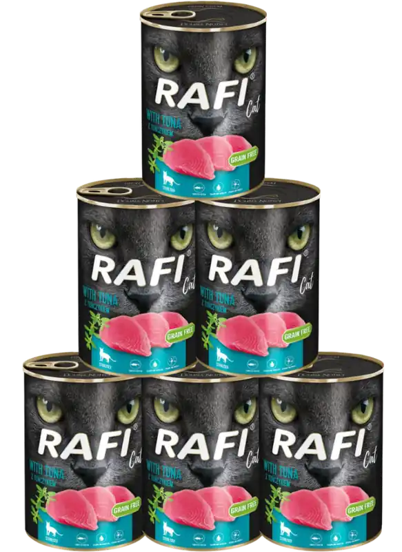 Zniżka Rafi Cat Sterilised Karma z tuńczykiem dla kota 12x400g PAKIET