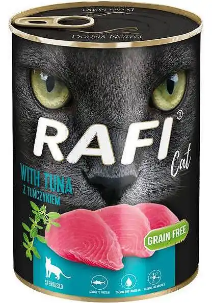 Rafi Cat Sterilised Karma z tuńczykiem dla kota 400g Cena promocyjna