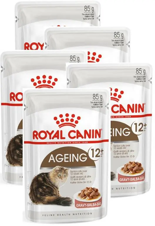 Hit cenowy Royal Canin CAT Ageing+12 Karma w sosie dla kota saszetka 12x85g PAKIET