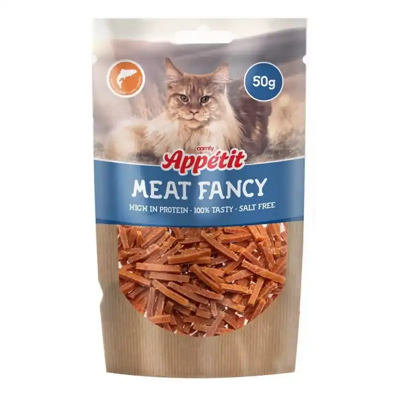Okazja COMFY APPETIT Meat Fancy dla kota - paski z łososia 50g