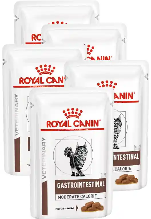 Royal Canin VET CAT Gastro Intestinal Moderate Calorie Karma dla kota 12x85g PAKIET Promocja