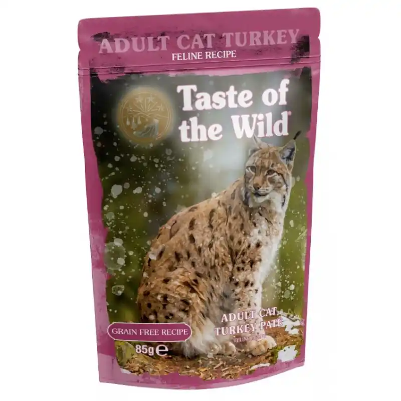 Obniżka ceny TASTE OF THE WILD Adult CAT Turkey Pate 85g (saszetka)