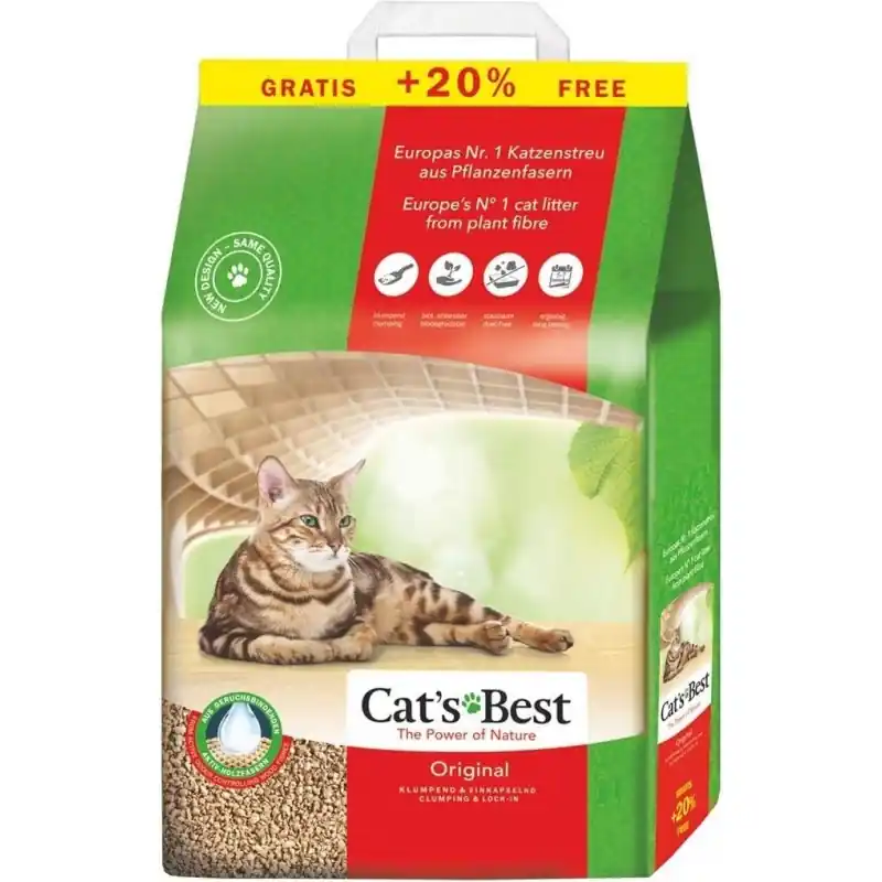 CATS BEST Eko Plus / Original - żwirek drewniany 10l + 20% GRATIS! Ostatnia szansa