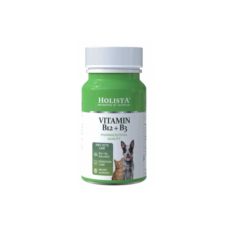 Bezpieczna płatność HOLISTA Vitamin B12 plus B3 dla psa i kota 90 Tabl.