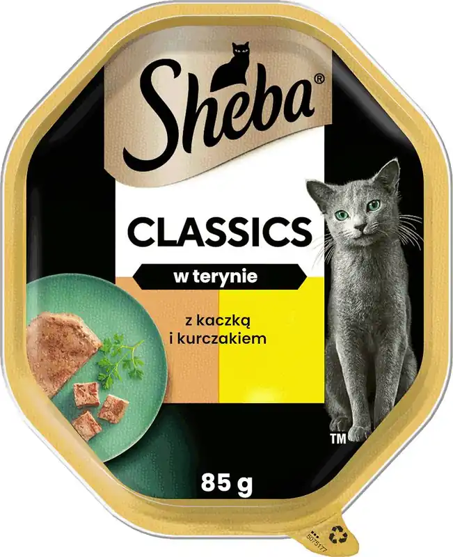 Sheba Classics Karma z kaczką i kurczakiem w pasztecie dla kota 85g Nie przegap