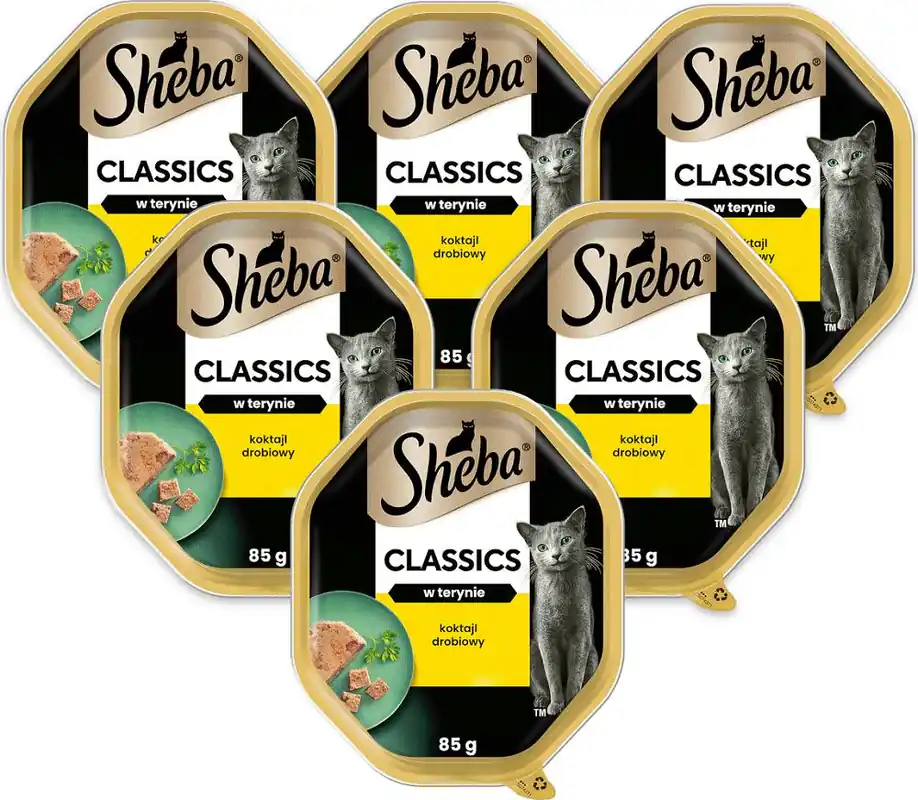 Zniżka Sheba Classics Karma z koktajlem drobiowym w pasztecie dla kota 22x85g PAKIET