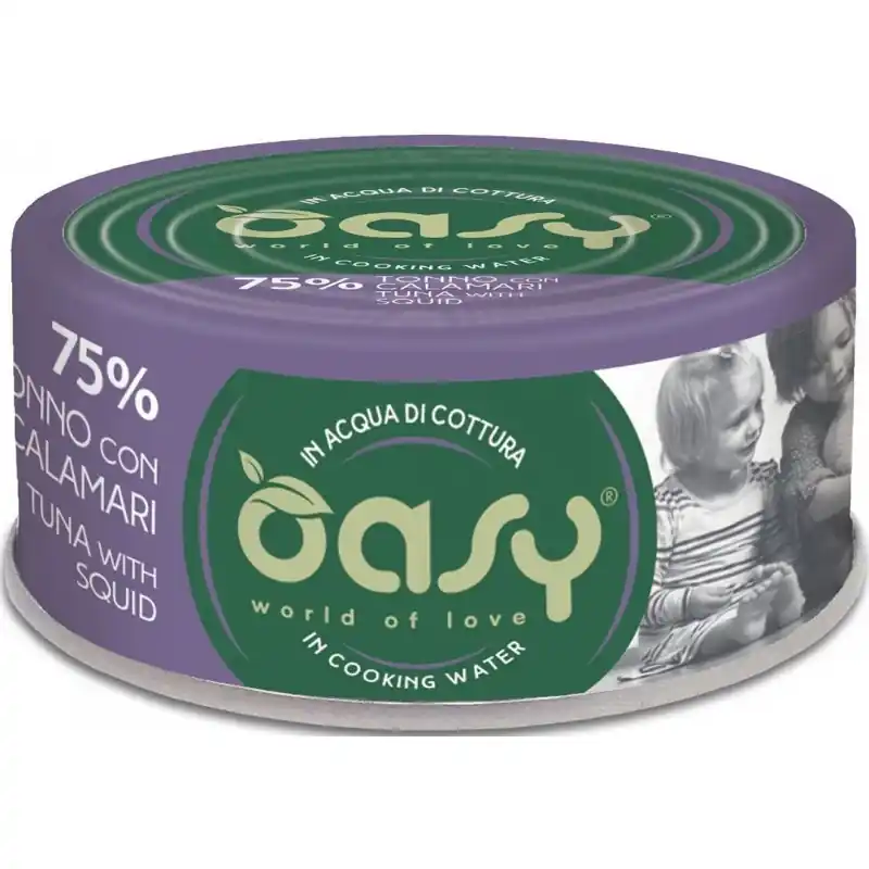 OASY Kot Tuńczyk z kalmarami 70g (puszka) Oferta limitowana