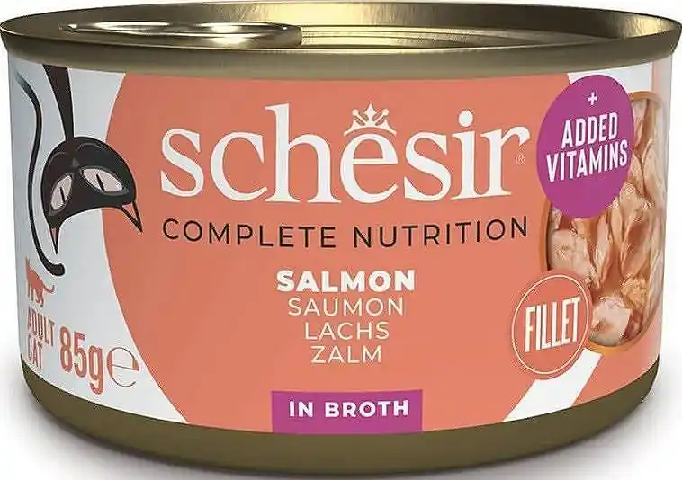 Schesir Adult Salmon in Broth Karma z łososiem dla kota 85g Wybór klientów