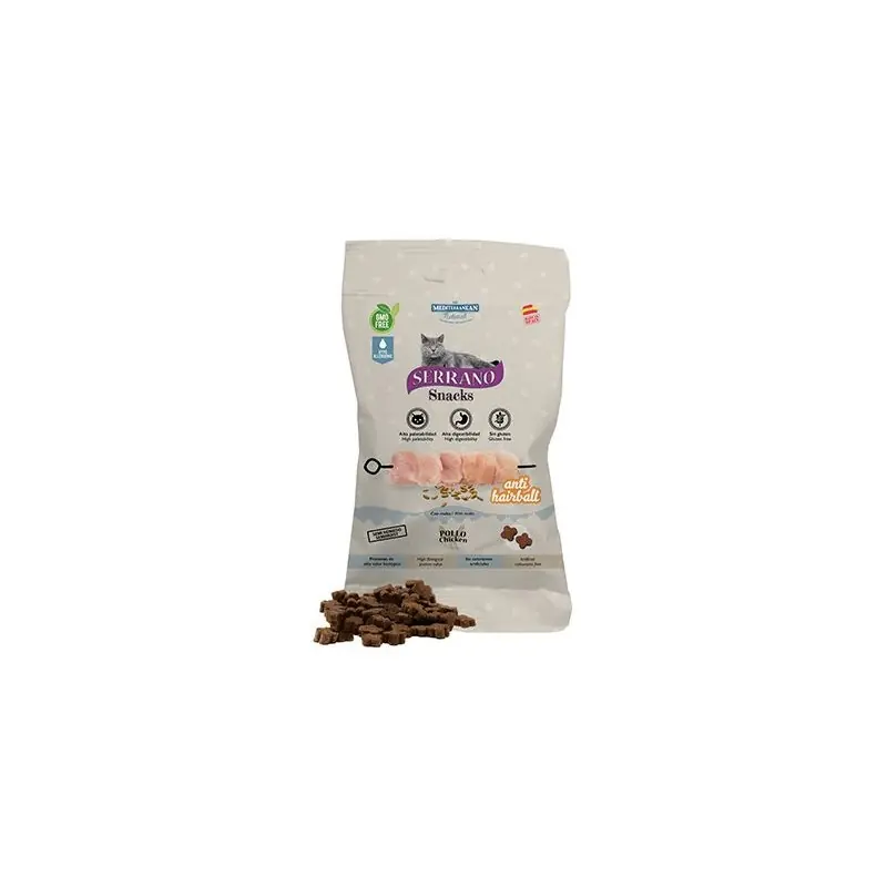SERRANO Snack kot - anti hairball kurczak 50g Wyjątkowa oferta