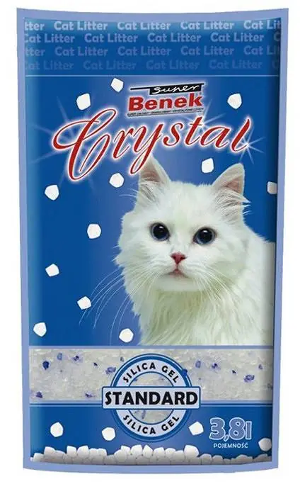 Bezpieczna płatność Super Benek Żwirek silikonowy dla kota Crystal Naturalny 3.8l
