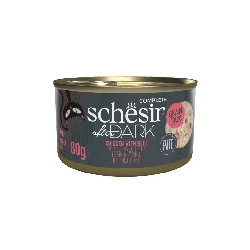Rabat SCHESIR CAT After Dark Chicken with beef in broth 80g (puszka)