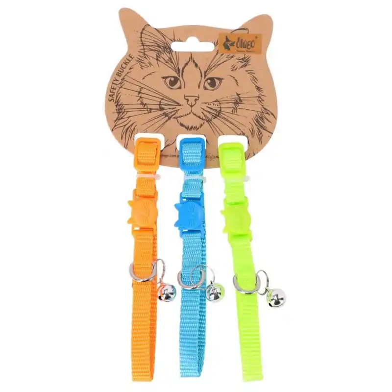 DINGO Komplet obroży dla kota (18-28 cm) 3 szt. - różne kolory Oferta