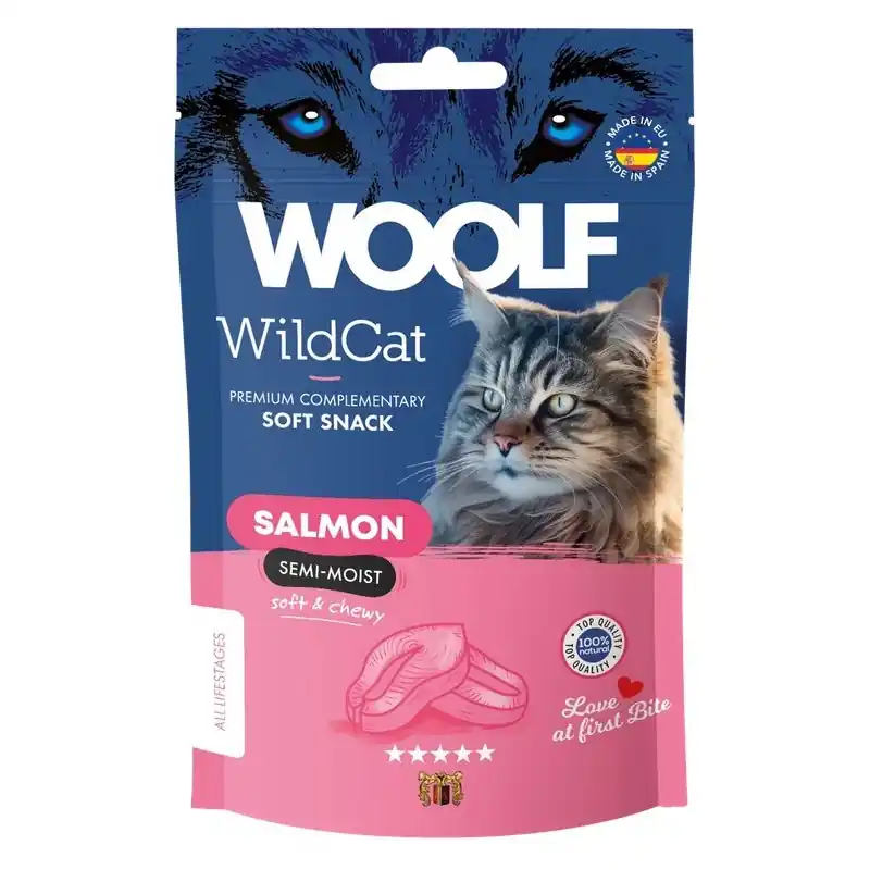 WOOLF WildCat Snacks Salmon 50g Do wyczerpania zapasów