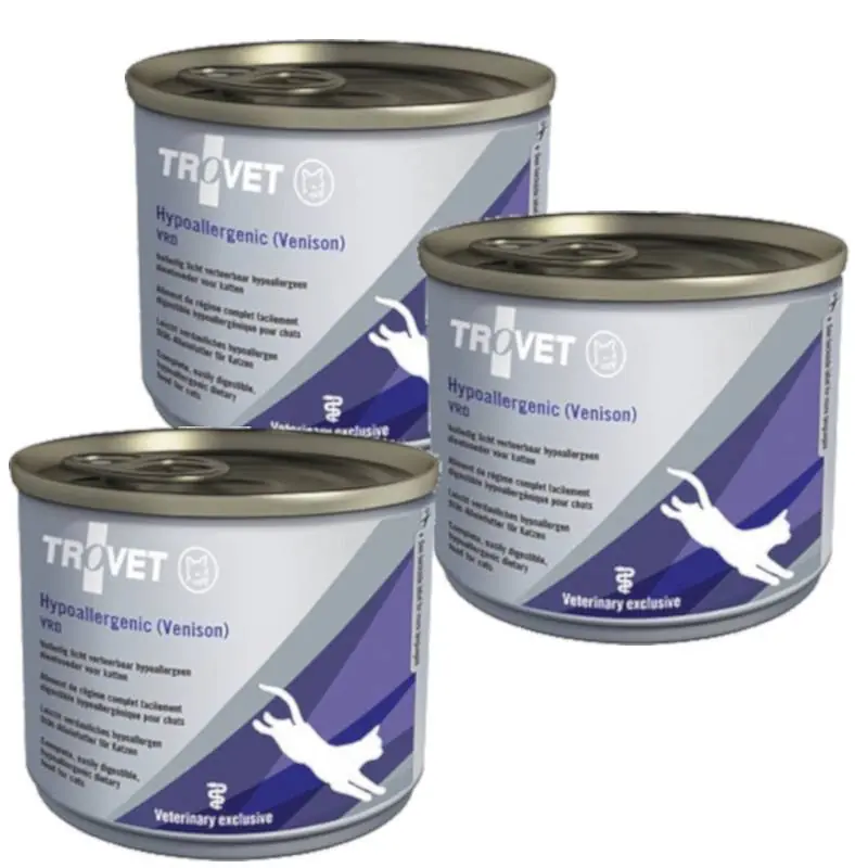 Bezpieczna płatność Trovet CAT Hypoallergenic Venison VRD Karma z dziczyzną dla kota 6x200g PAKIET
