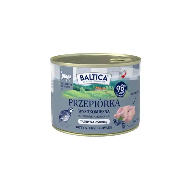 Oferta limitowana BALTICA PRZYSMAKI REGIONÓW Kot dorosły Przepiórka 185g
