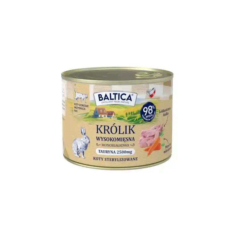 Hit cenowy BALTICA PRZYSMAKI REGIONÓW Kot dorosły Królik 185g