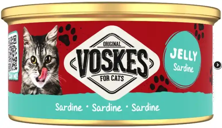 Bestseller Voskes Original Jelly Sardine Karma z sardynkami dla kota 85g