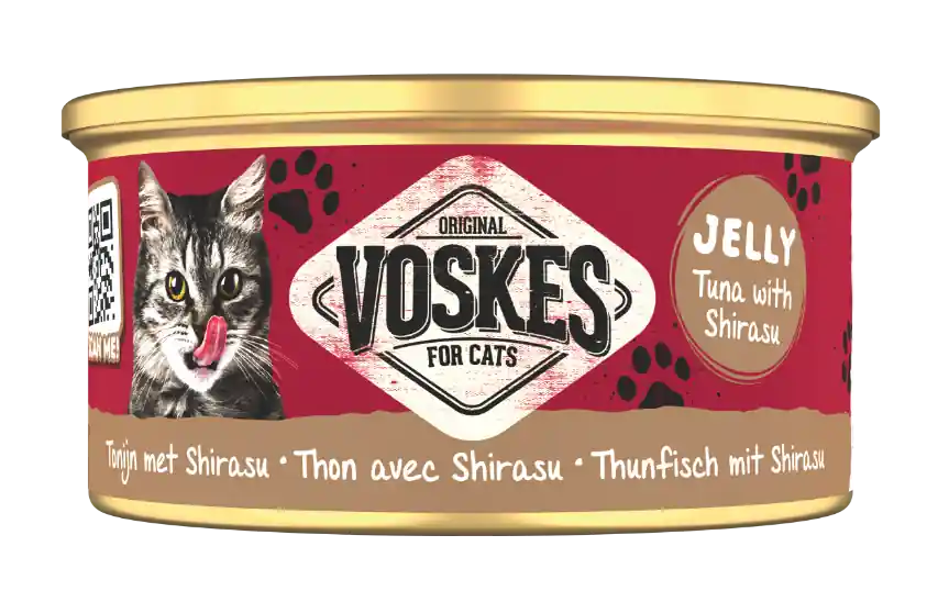 Voskes Original Jelly Tuna with Shirasu Salmon Karma z tuńczykiem i shirasukota dla kota 85g Wysoka jakość