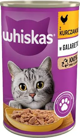 Whiskas Adult Karma z kurczakiem w galaretce dla kota 400g Szybka wysyłka