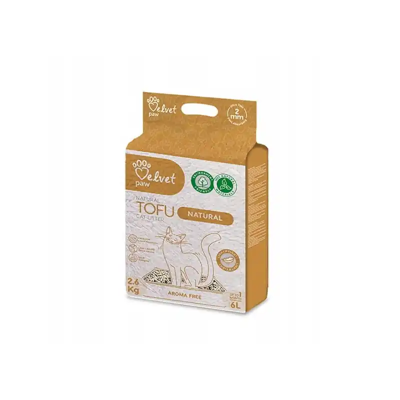 VELVET PAW Tofu żwirek ekologiczny bezzapachowy 6l Super okazja