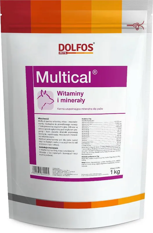 Dolvit Multical dla psa Suplement diety w proszku 1kg Ostatnia szansa