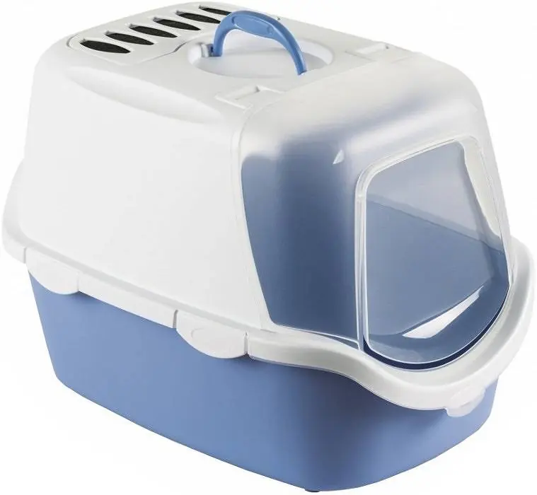 Zolux Kuweta kryta dla kota Cathy Easy Clean kolor niebieski nr 98649 Zniżka