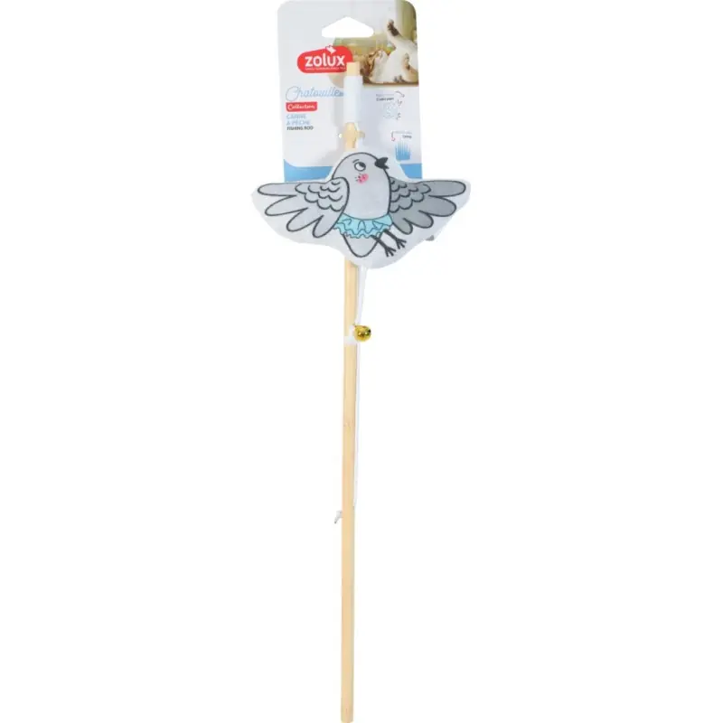 Tylko dziś ZOLUX Zabawka dla kota wędka bambus ptak w tutu Chatouille 48,8cm