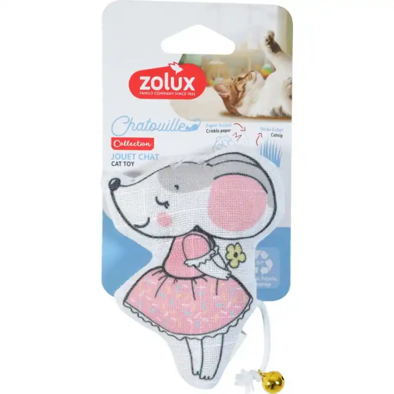 ZOLUX Zabawka dla kota dzwonek kocimiętka mysz tutu Chatouille 11cm Wybór klientów