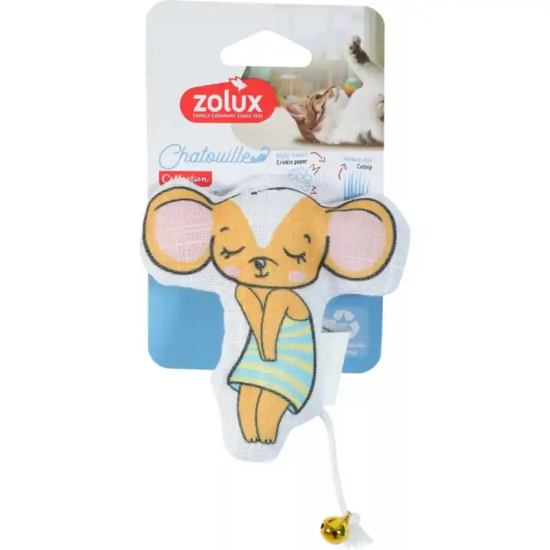 Hit cenowy ZOLUX Zabawka dla kota dzwonek kocimiętka mysz sukienka Chatouille 12cm