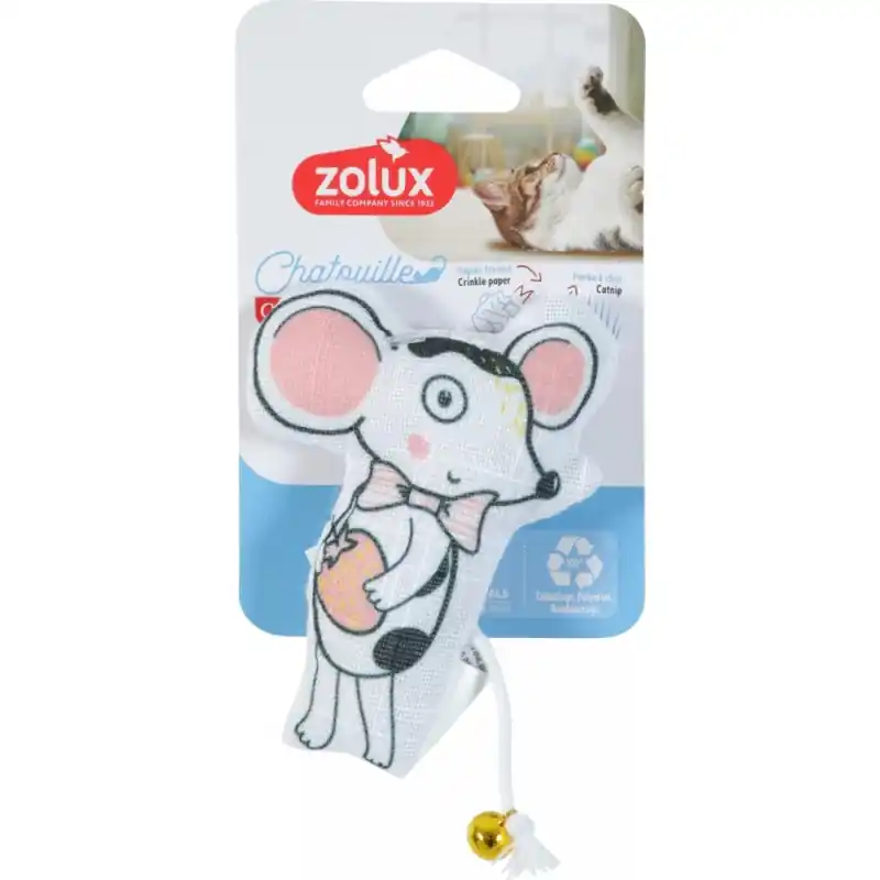 Dodaj do koszyka ZOLUX Zabawka dla kota dzwonek kocimiętka mysz muszka Chatouille 11cm