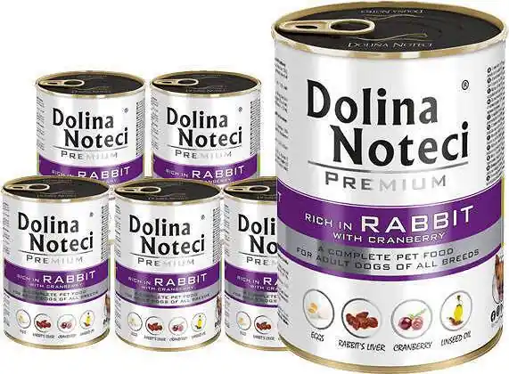 Dolina Noteci Premium Adult Karma z królikiem i żurawiną dla psa 12x400g PAKIET Zamów teraz
