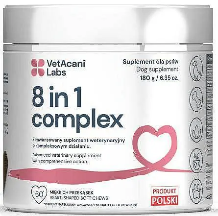 Dodaj do koszyka VetAcani Labs 8in1 Complex Suplement diety dla psów 180g