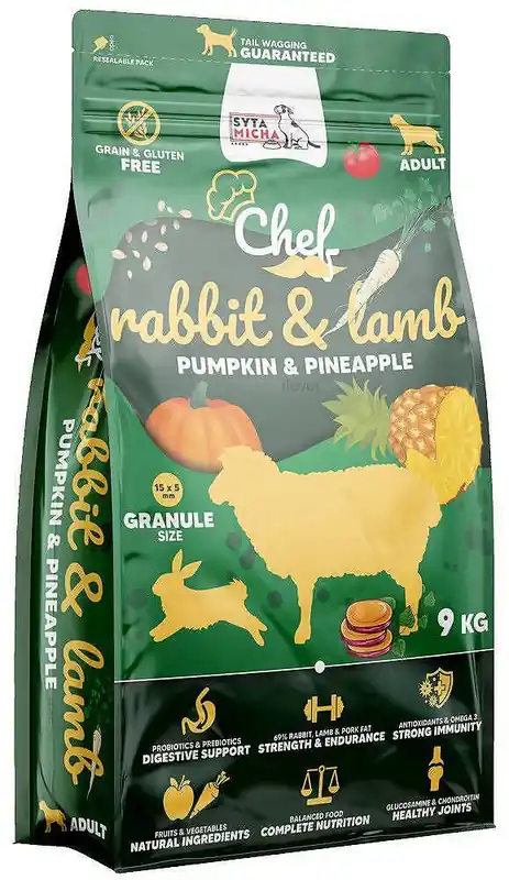 Syta Micha Adult Rabbit&Lamb Karma z królikiem i jagnięciną dla psa 9kg Dodaj do koszyka