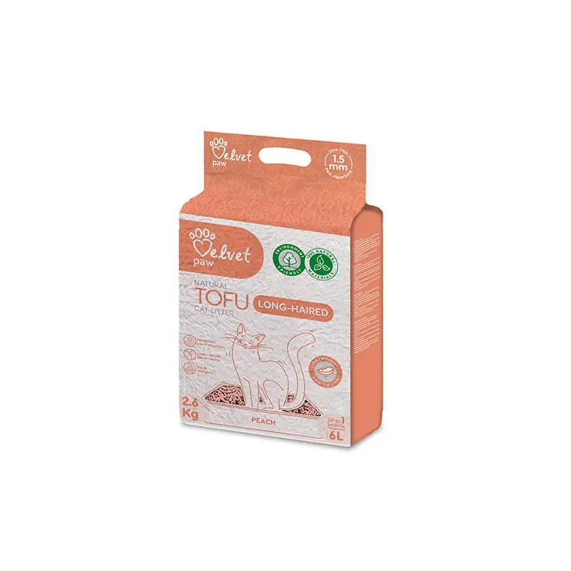Dodaj do koszyka VELVET PAW Tofu żwirek ekologiczny z esencją brzoskwiniową 6l