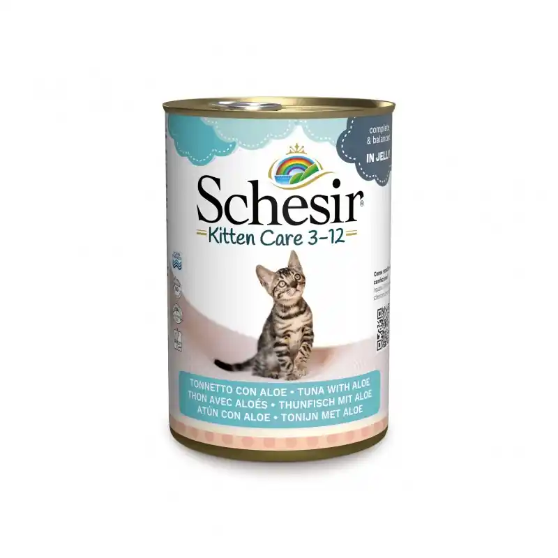 SCHESIR Kitten Care mokra karma dla kociąt tuńczyk z aloesem 140g Łatwy zwrot