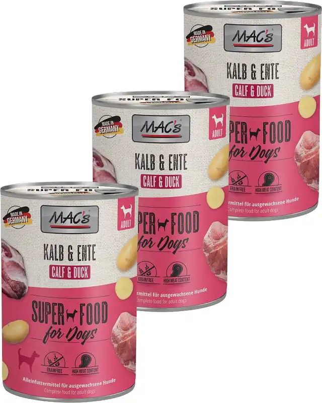 Mac‘s Dog Adult Karma z cielęciną i kaczką dla psa 6x400g PAKIET Zamów dziś