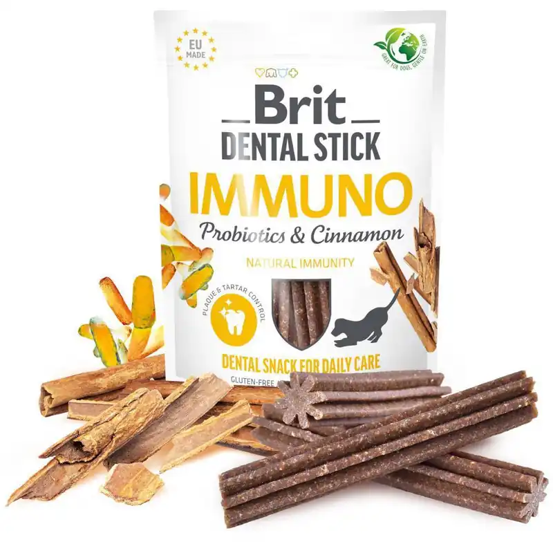 Brit Care Przysmak Dental Stick Immuno Probiotics&Cinnamo dla psa op. 7szt Rabat