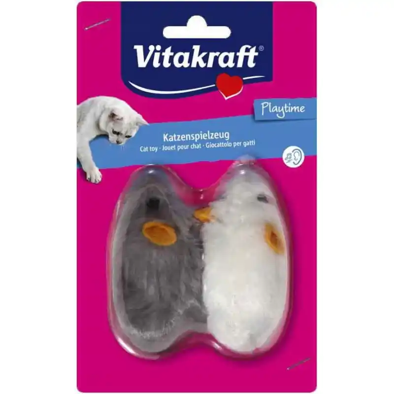 Wyprzedaż VITAKRAFT Myszy z dziwiękiem 2 szt.