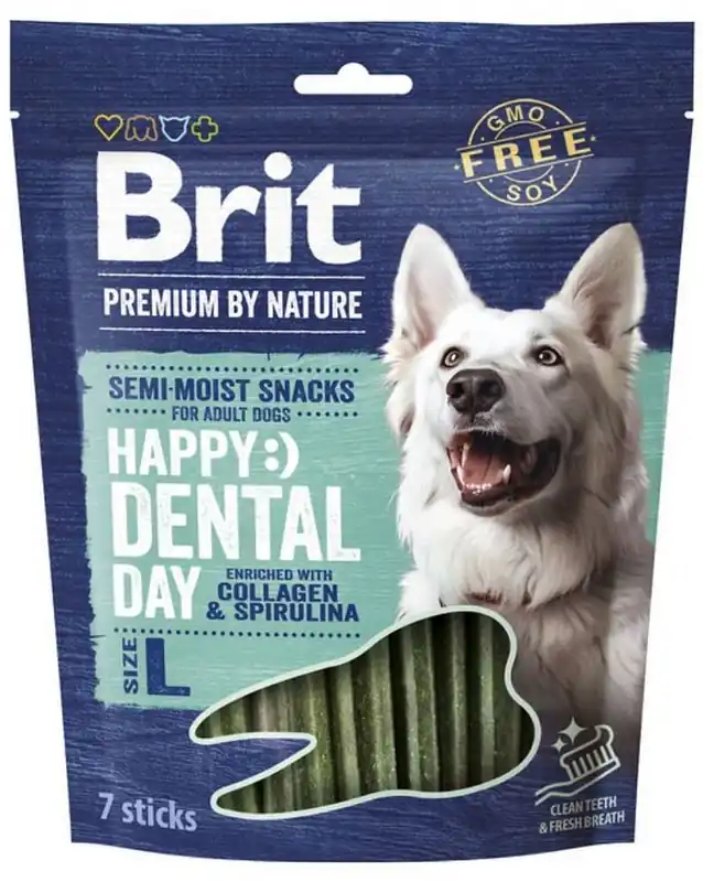 Zamów teraz Brit Premium Happy Snacks Dental dla psa rozm. L 7szt.