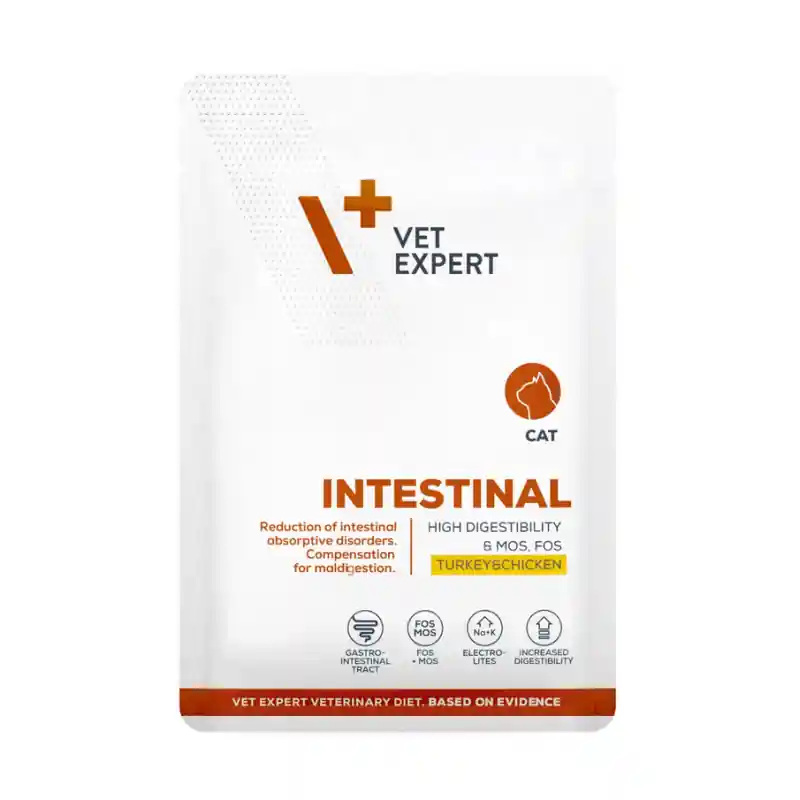 VETEXPERT Intestinal Cat Turkey&Chicken saszetka 100g Zniżka