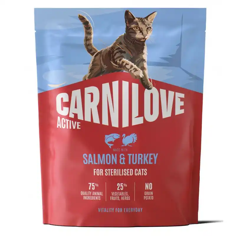 CARNILOVE ACTIVE CAT Adult Sterilised Salmon and Turkey Ograniczona ilość
