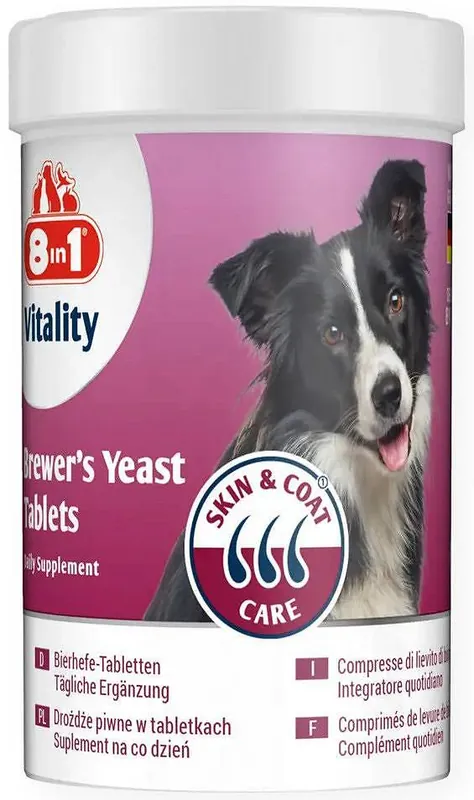 Niska cena 8in1 Vitality dla psa Suplement diety Drożdże piwne 260 tab.